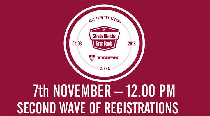 7th November 12.00 pm – Re-opening of 2018 registrations
